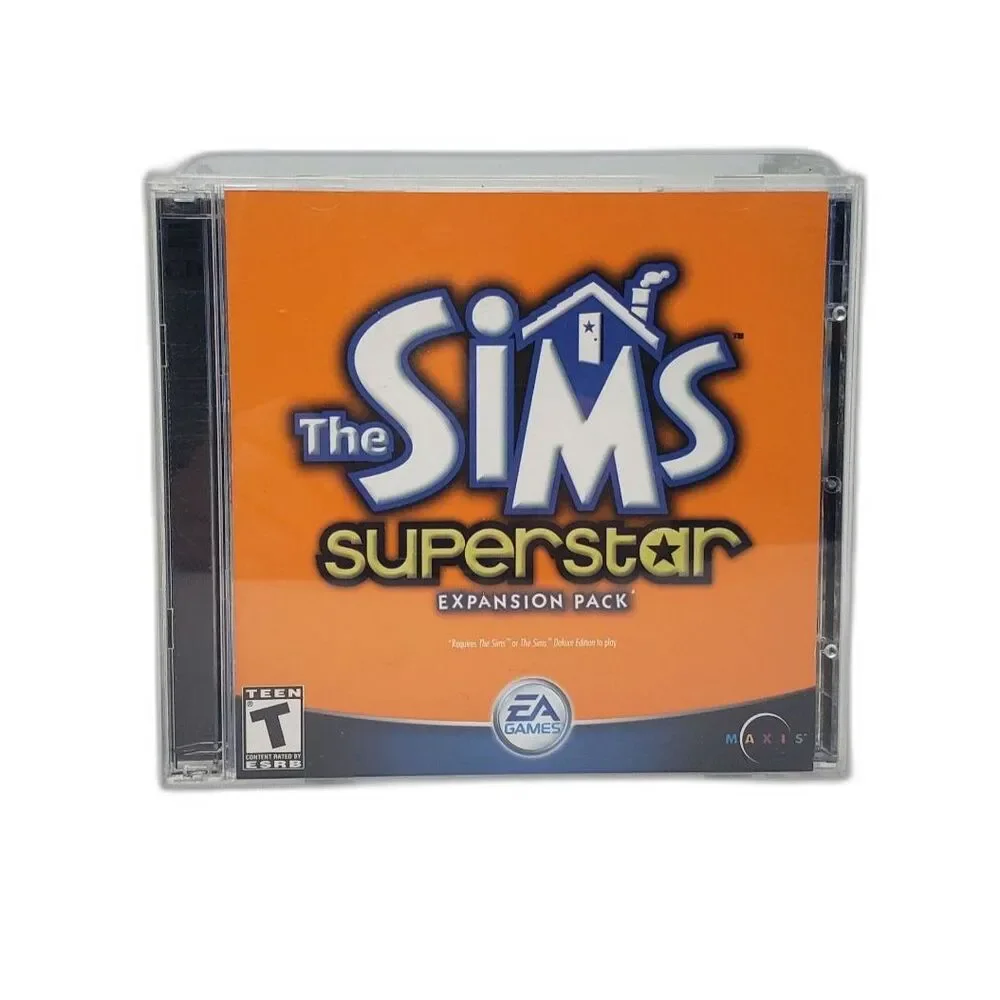 The Sims: Superstar Expansion Pack 2 Disc PC CD-ROM Game